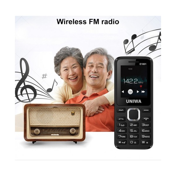 TÉLÉPHONE PORTABLE UNIWA E1801