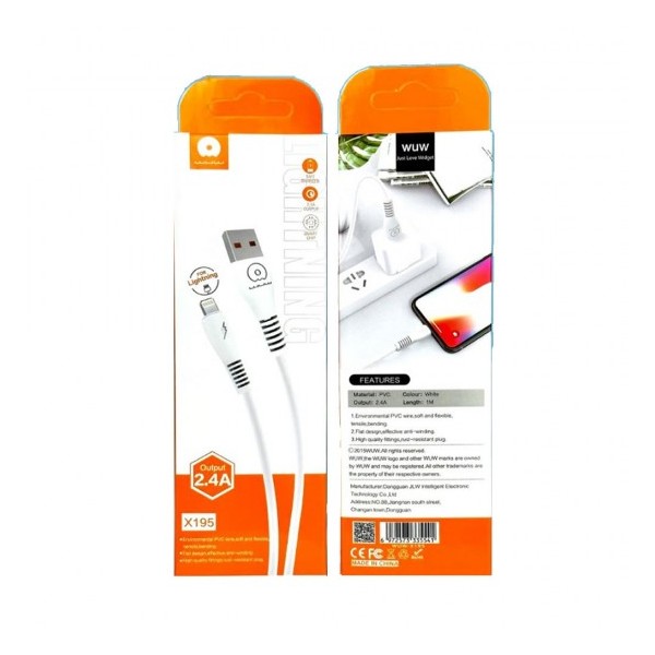 Cable wuw-x195 2.4A IPHONE