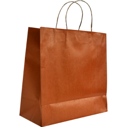 Sacs en kraft écru rouge...