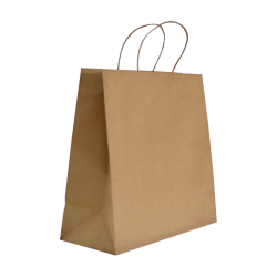 Sac en papier kraft écru à...