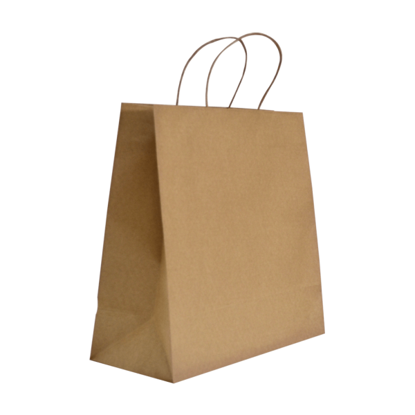 Sac en papier kraft écru à...